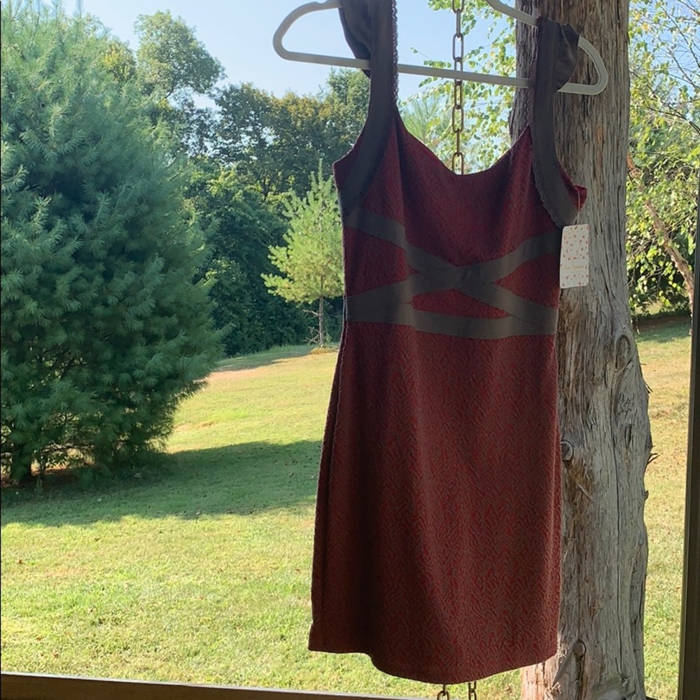Free People Red Dress NWT size small. Open back.